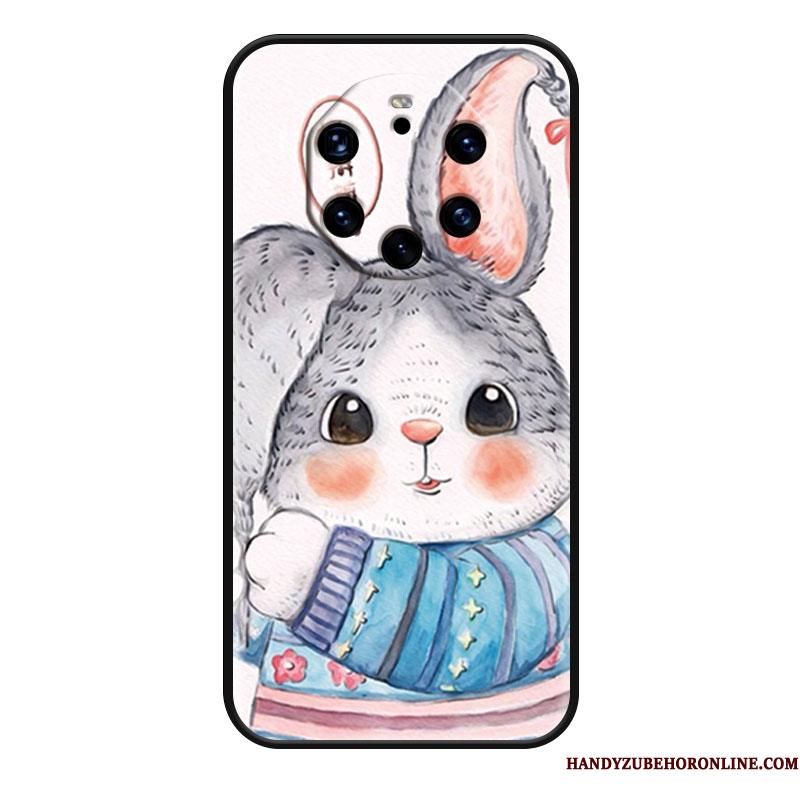 Huawei Mate 40 Rs Etui Smuk Beskyttelse Cover Hjerte Hvid Cartoon Kanin