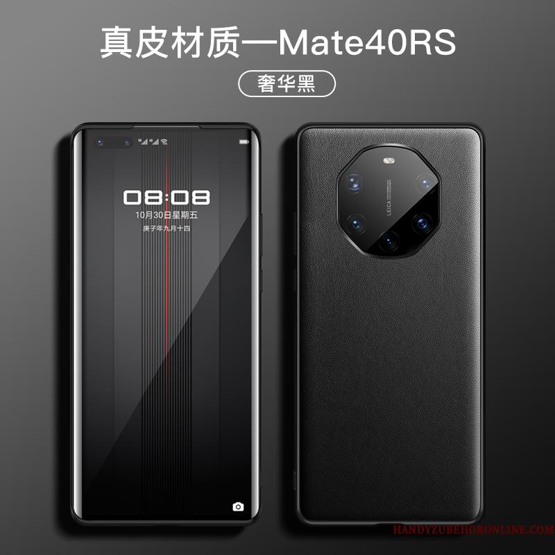 Huawei Mate 40 Rs Silikone Etui Grøn Ny Blød Telefon Ægte Læder