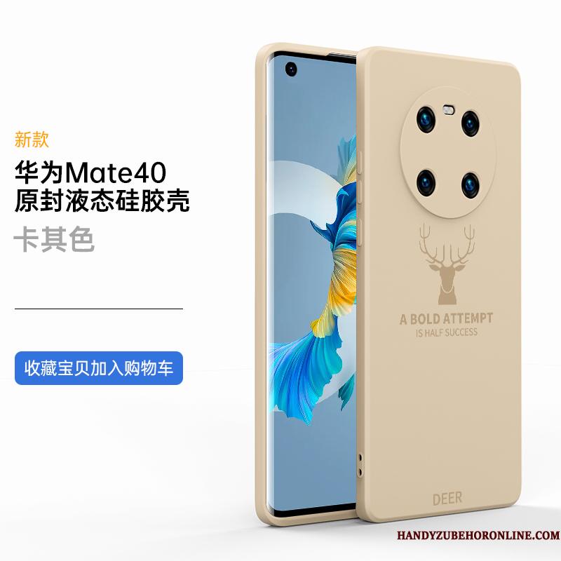 Huawei Mate 40 Silikone Ny Telefon Etui Anti-fald Alt Inklusive Cover Hvid