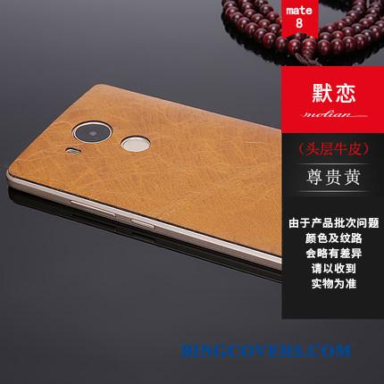 Huawei Mate 8 Beskyttelse Etui Ramme Cover Tynd Ægte Læder Telefon
