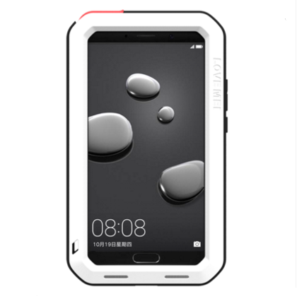 Huawei Mate 8 Beskyttelse Rød Cover Tre Forsvar Metal Telefon Etui Silikone