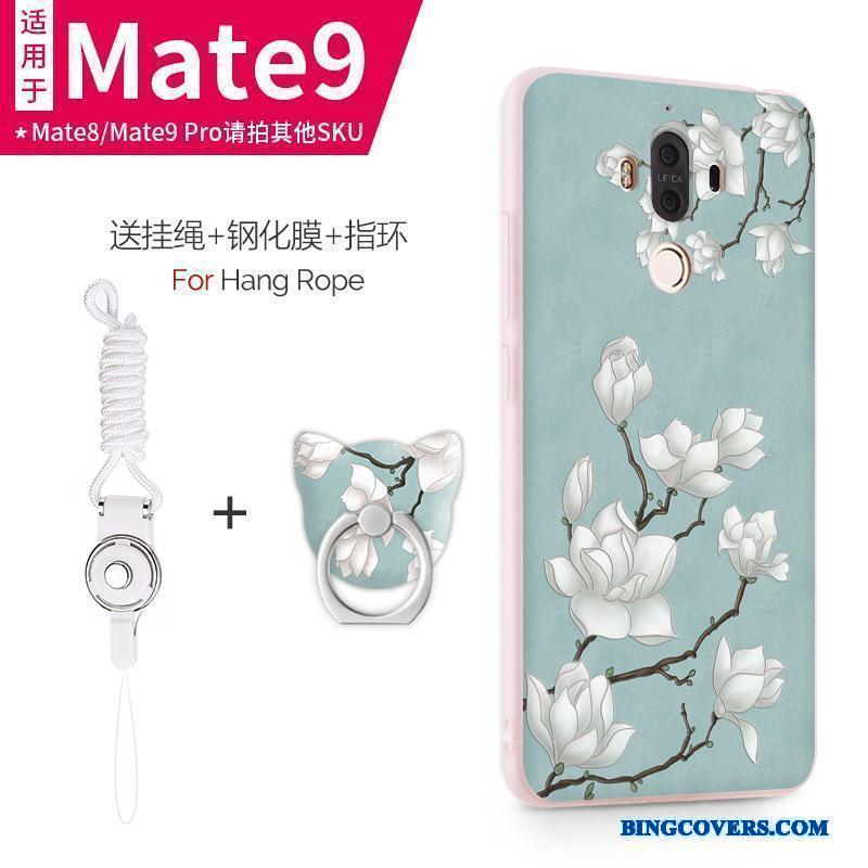 Huawei Mate 9 Blød Anti-fald Lyserød Telefon Etui Silikone Tynd Mobiltelefon