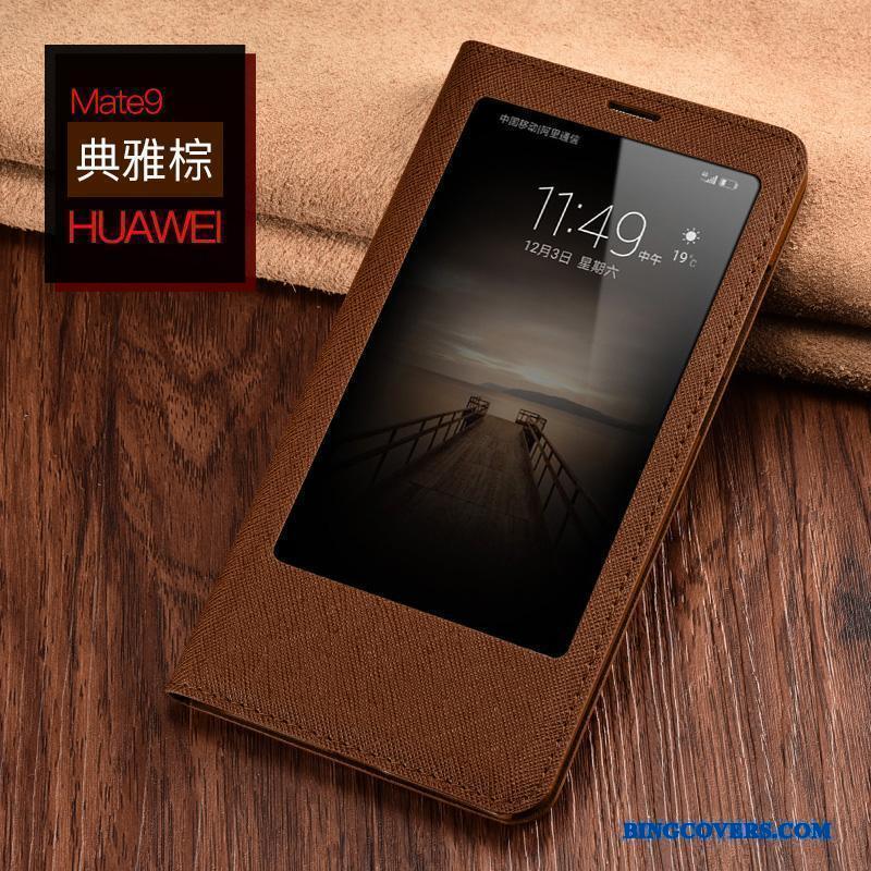 Huawei Mate 9 Clamshell Cover Beskyttelse Lædertaske Telefon Etui
