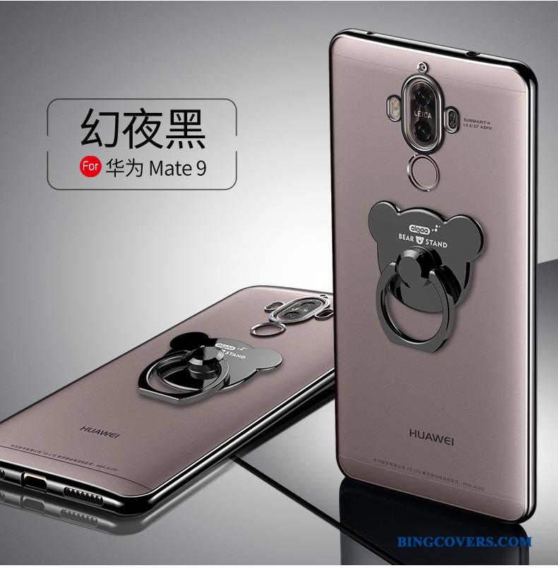 Huawei Mate 9 Etui Blød Sølv Silikone Cover Tynd Anti-fald Support