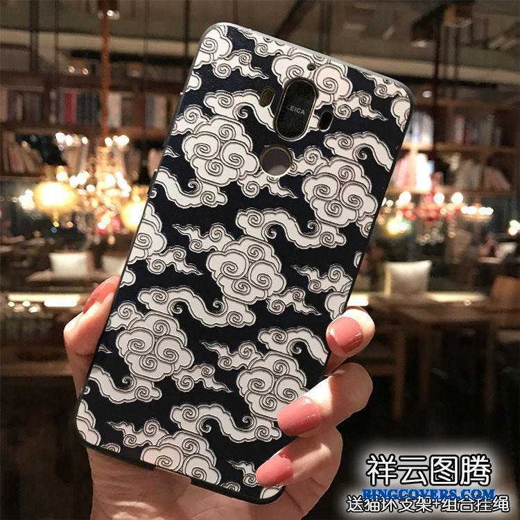 Huawei Mate 9 Etui Hængende Ornamenter Cover Silikone Kinesisk Stil Telefon Gul