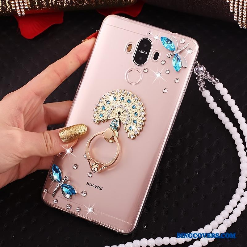 Huawei Mate 9 Hængende Ornamenter Anti-fald Ring Telefon Etui Silikone Blød Alt Inklusive