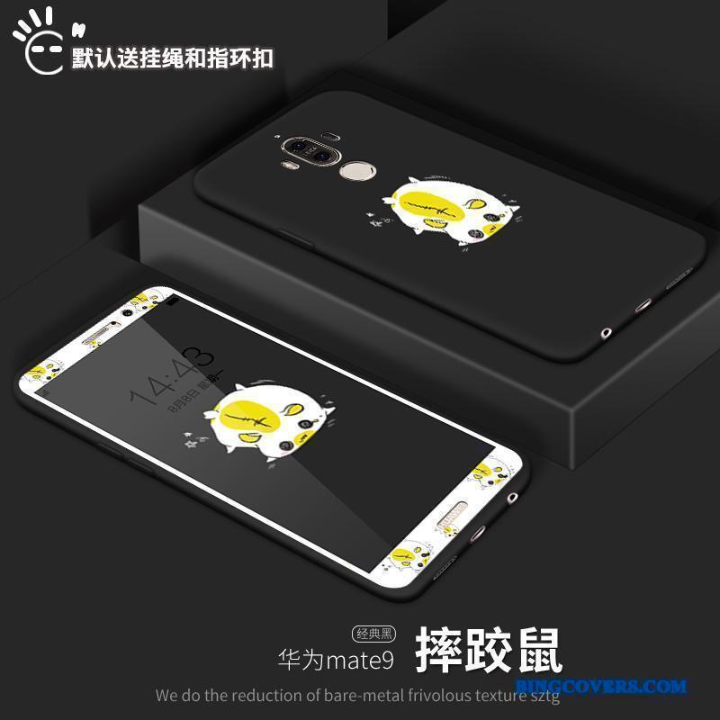 Huawei Mate 9 Hærdning Beskyttelse Anti-fald Kreativ Silikone Skærmbeskyttelse Telefon Etui