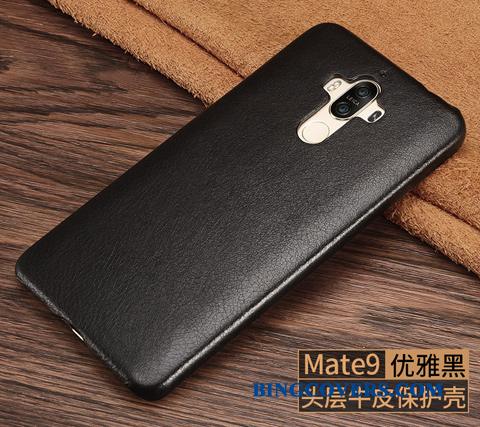 Huawei Mate 9 Nubuck Cover Spænde Beskyttelse Lædertaske Mobiltelefon Telefon Etui