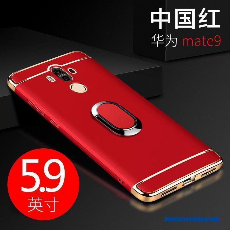 Huawei Mate 9 Nubuck Telefon Etui Trend Hård Tynd Cover Support