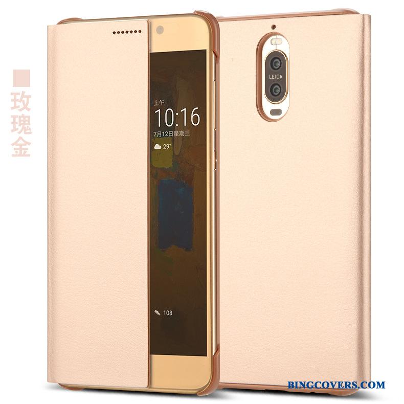 Huawei Mate 9 Pro Alt Inklusive Mobiltelefon Beskyttelse Etui Grå Folio Lædertaske
