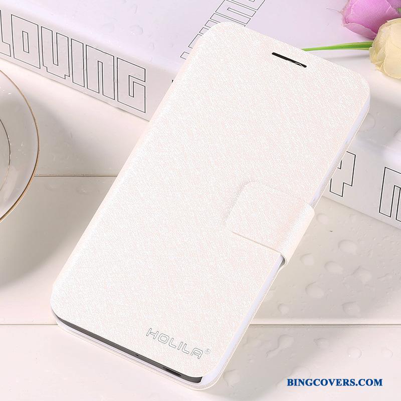 Huawei Mate 9 Pro Beskyttelse Cover Lædertaske Folio Mobiltelefon Hvid Telefon Etui