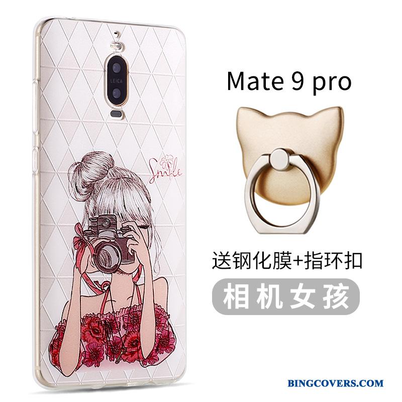 Huawei Mate 9 Pro Lyserød Kreativ Silikone Telefon Etui Ny Blød Af Personlighed