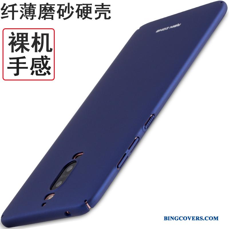 Huawei Mate 9 Pro Nubuck Telefon Etui Cover Anti-fald Lilla