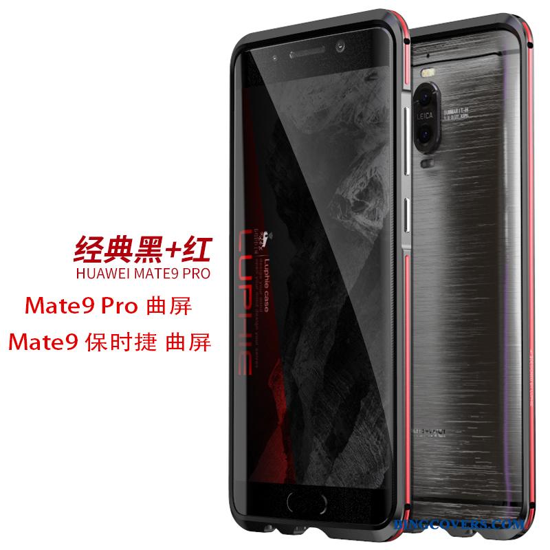 Huawei Mate 9 Pro Ramme Cover Telefon Etui Metal Sølv Beskyttelse