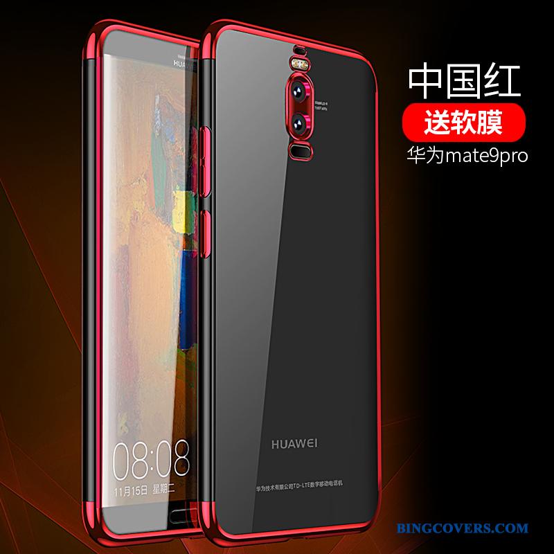 Huawei Mate 9 Pro Tynd Telefon Etui Anti-fald Blød Alt Inklusive Sort Silikone