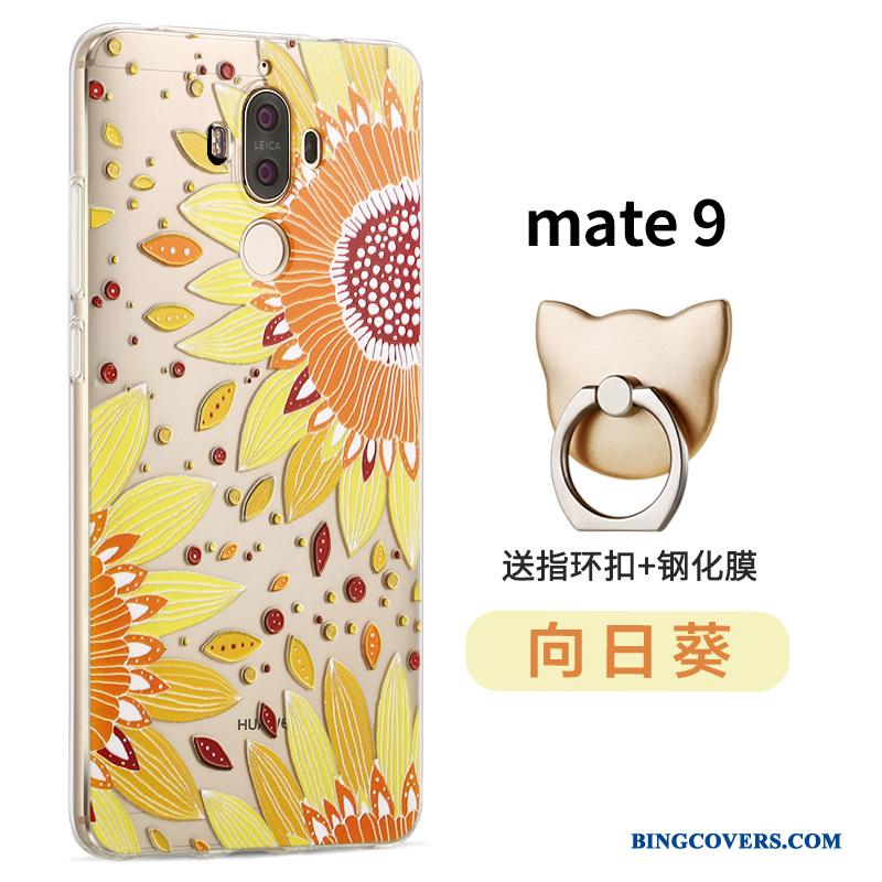 Huawei Mate 9 Telefon Etui Beskyttelse Gennemsigtig Blød Lyseblå Silikone Cover