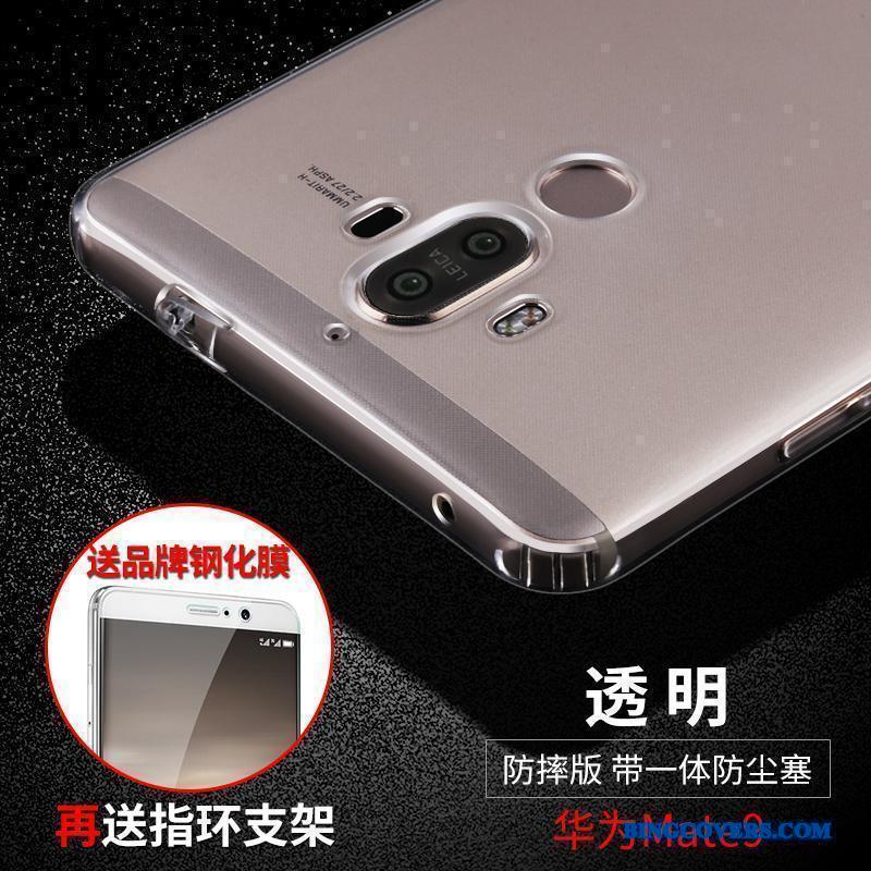 Huawei Mate 9 Telefon Etui Blå Beskyttelse Gennemsigtig Anti-fald Cover Blød