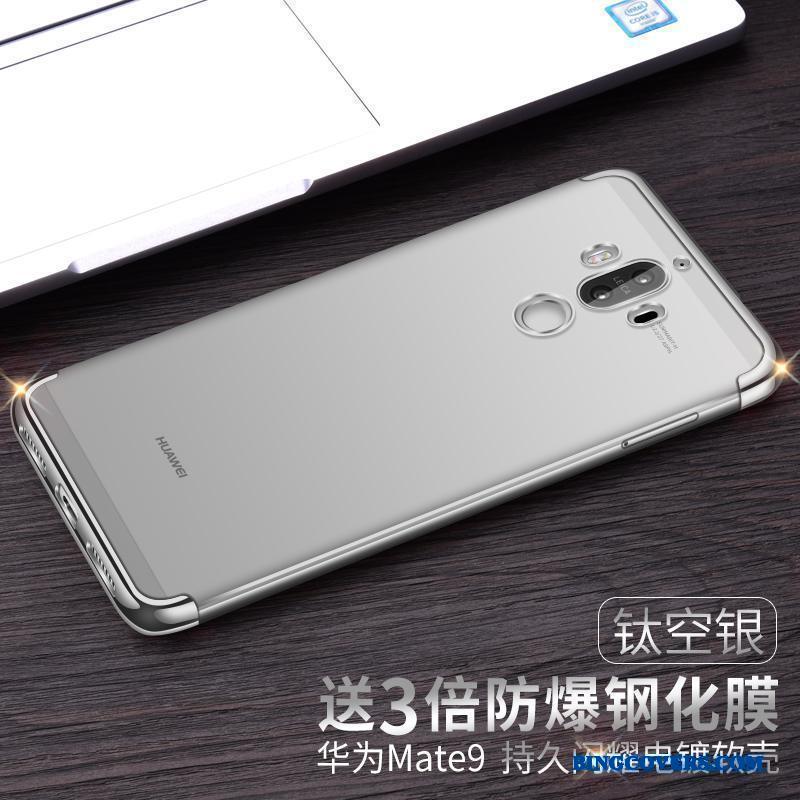 Huawei Mate 9 Telefon Etui Blå Beskyttelse Gennemsigtig Anti-fald Cover Blød