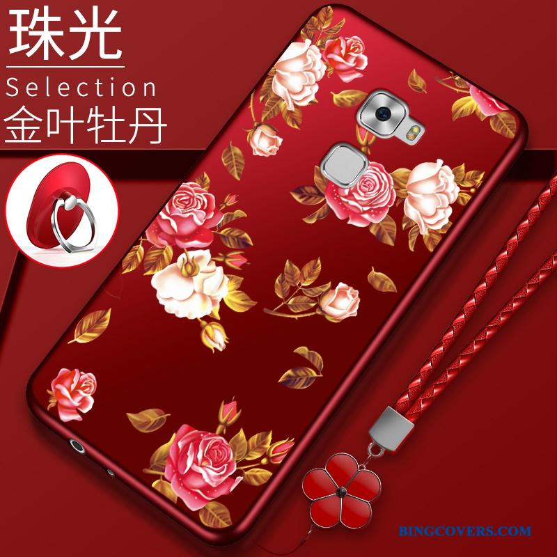 Huawei Mate S Trend Anti-fald Cover Etui Beskyttelse Telefon Rød