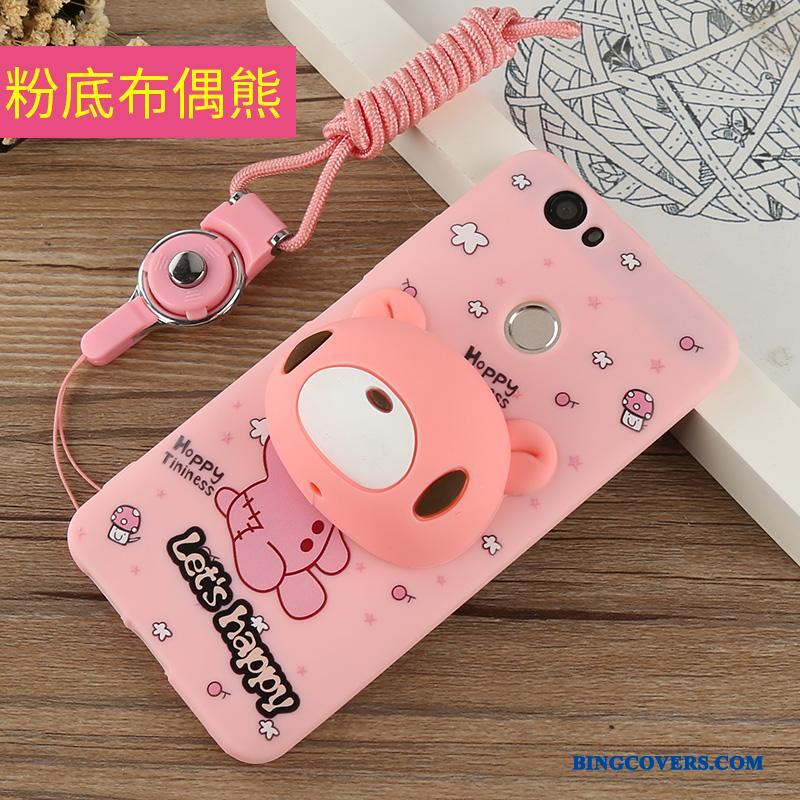 Huawei Nova Anti-fald Cartoon Telefon Etui Hængende Ornamenter Beskyttelse Alt Inklusive Cover