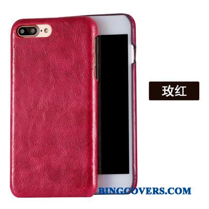 Huawei Nova Anti-fald Ægte Læder Luksus Rød Etui Telefon Cover