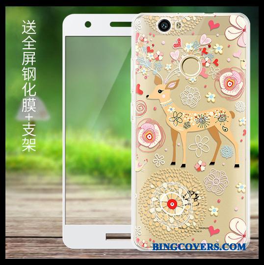 Huawei Nova Beskyttelse Telefon Etui Anti-fald Sort Cover Mobiltelefon Blød