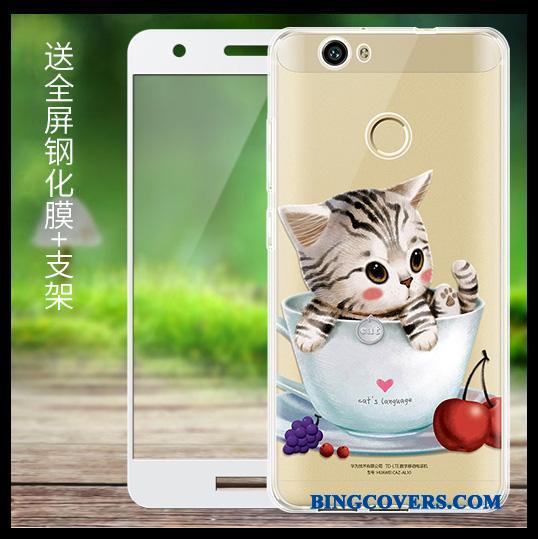 Huawei Nova Beskyttelse Telefon Etui Anti-fald Sort Cover Mobiltelefon Blød