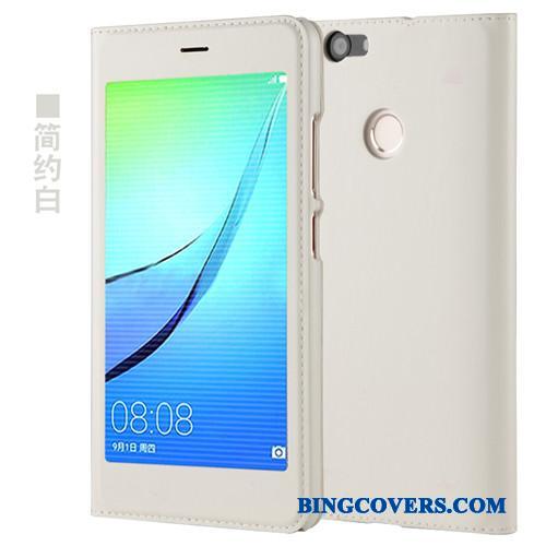 Huawei Nova Cover Mobiltelefon Telefon Etui Beskyttelse Anti-fald Folio Blå
