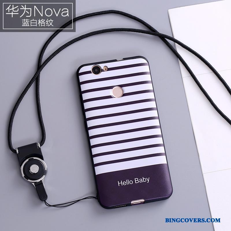 Huawei Nova Farve Telefon Etui Ungdom Hængende Ornamenter Beskyttelse Anti-fald Smuk