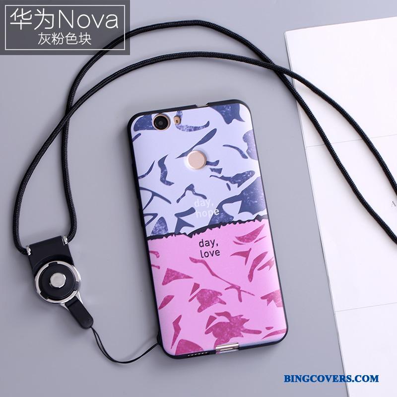 Huawei Nova Farve Telefon Etui Ungdom Hængende Ornamenter Beskyttelse Anti-fald Smuk