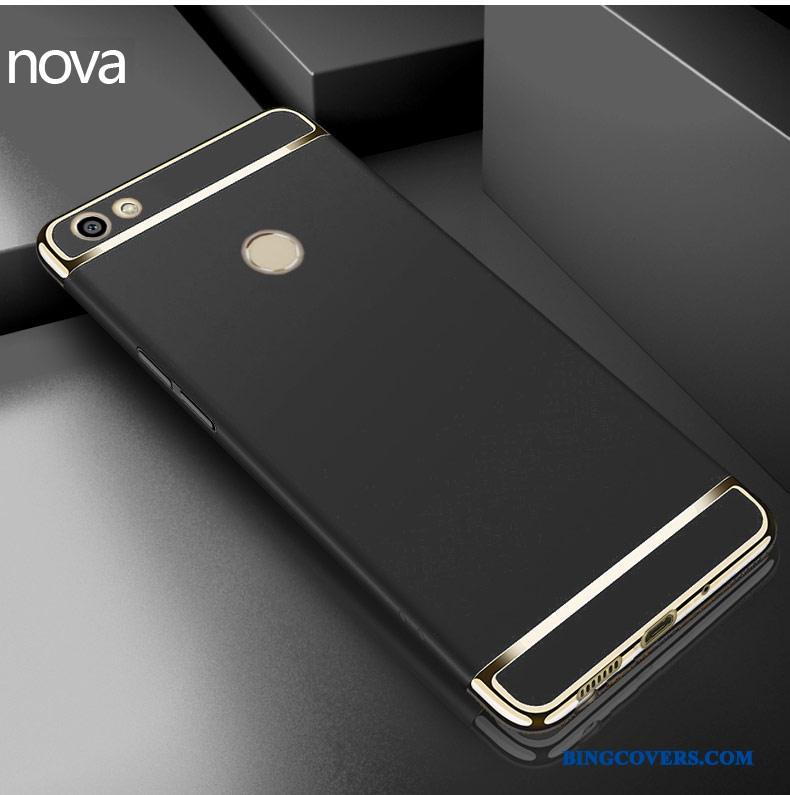 Huawei Nova Lyserød Nubuck Anti-fald Beskyttelse Cover Alt Inklusive Telefon Etui