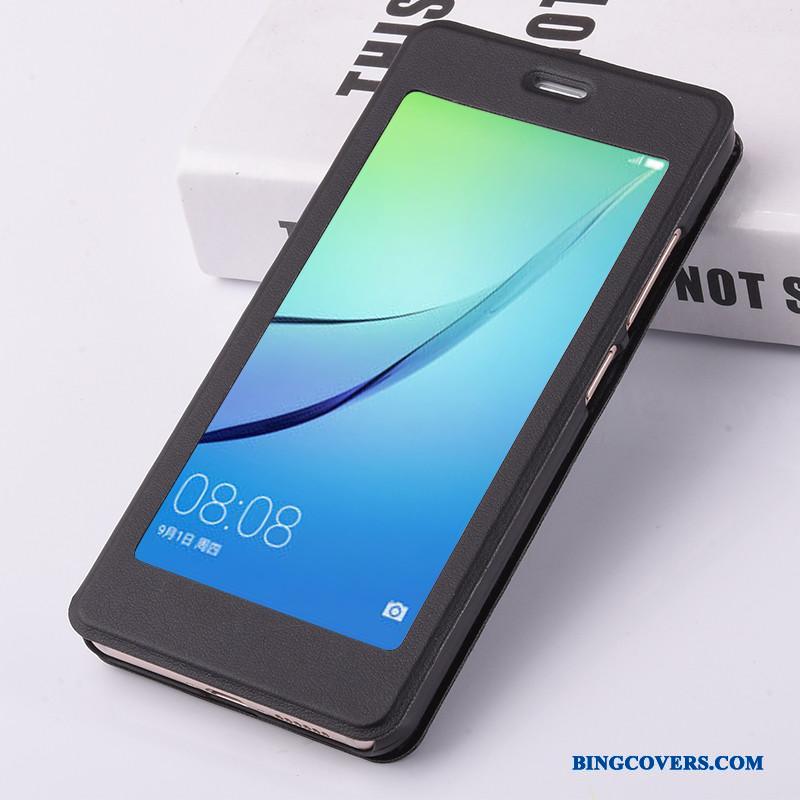 Huawei Nova Lædertaske Telefon Etui Anti-fald Beskyttelse Clamshell Cover Mobiltelefon