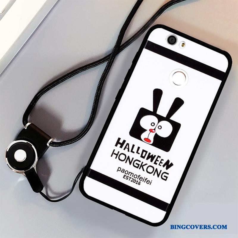 Huawei Nova Ring Silikone Lyserød Kreativ Beskyttelse Blød Telefon Etui
