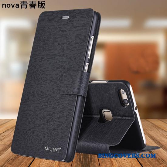 Huawei Nova Telefon Etui Clamshell Lædertaske Ungdom Anti-fald Beskyttelse