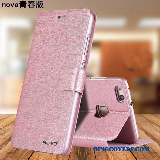 Huawei Nova Telefon Etui Clamshell Lædertaske Ungdom Anti-fald Beskyttelse