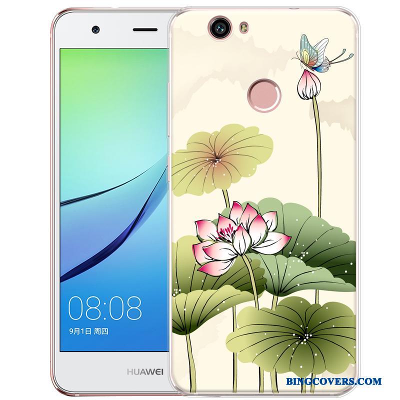 Huawei Nova Telefon Etui Malet Beskyttelse Blød Mobiltelefon Lyserød Cartoon