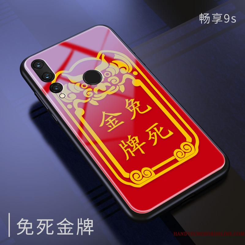 Huawei P Smart+ 2019 Alt Inklusive Net Red Glas Blød Spejl Telefon Etui Trendy
