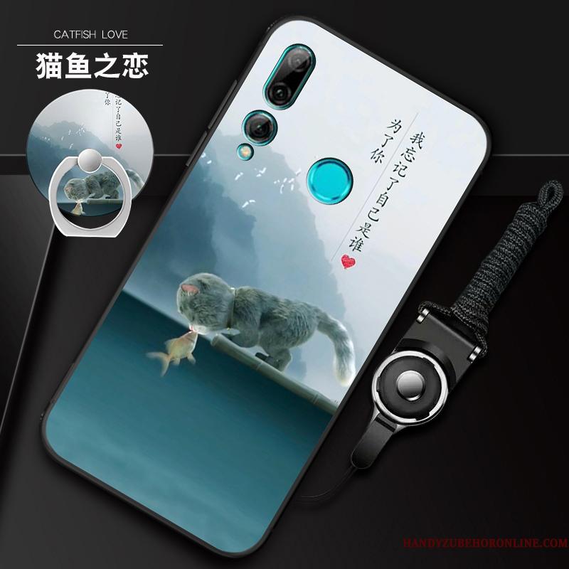 Huawei P Smart+ 2019 Ring Cover Hængende Ornamenter Blød Telefon Etui Mode Alt Inklusive