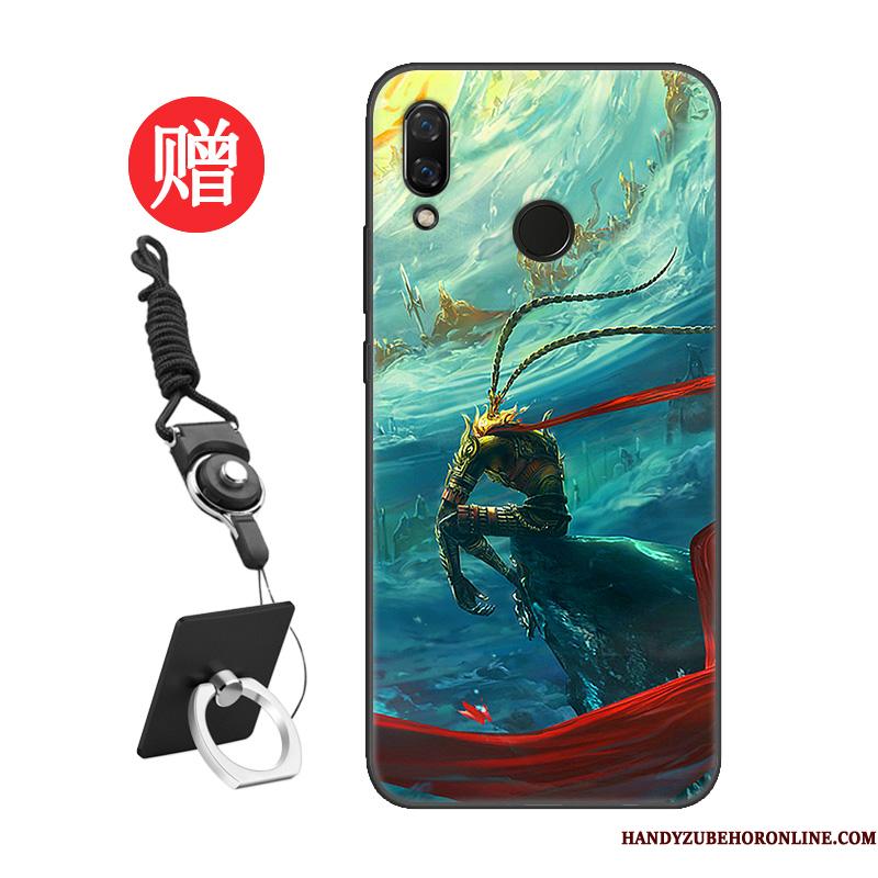 Huawei P Smart 2019 Tilpas Telefon Etui Anti-fald Net Red Alt Inklusive Beskyttelse Cover