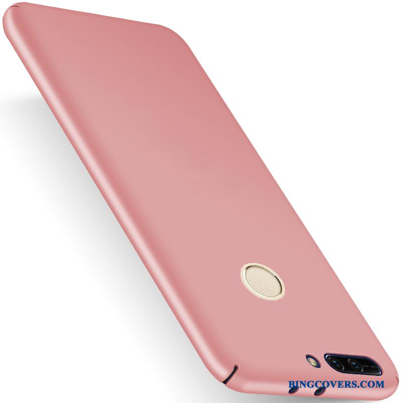 Huawei P Smart Alt Inklusive Rød Telefon Etui Nubuck Anti-fald Ny Guld