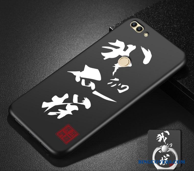 Huawei P Smart Anti-fald Cover Nubuck Af Personlighed Beskyttelse Etui Sort
