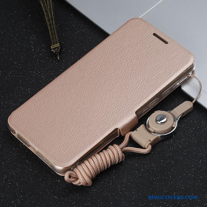 Huawei P Smart Beskyttelse Folio Telefon Etui Anti-fald Cover Lyseblå Lædertaske