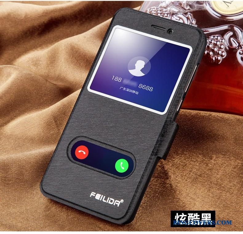 Huawei P Smart Beskyttelse Folio Telefon Etui Rød Cover Lædertaske