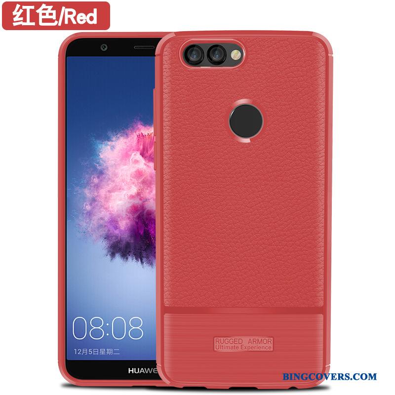 Huawei P Smart Etui Anti-fald Beskyttelse Nubuck Cover Alt Inklusive Blød