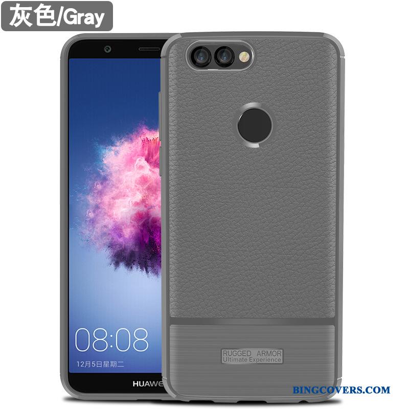 Huawei P Smart Etui Anti-fald Beskyttelse Nubuck Cover Alt Inklusive Blød