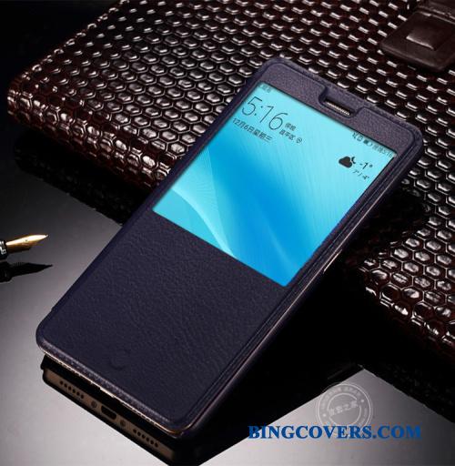 Huawei P Smart Etui Lædertaske Clamshell Beskyttelse Cover Guld Anti-fald Mobiltelefon