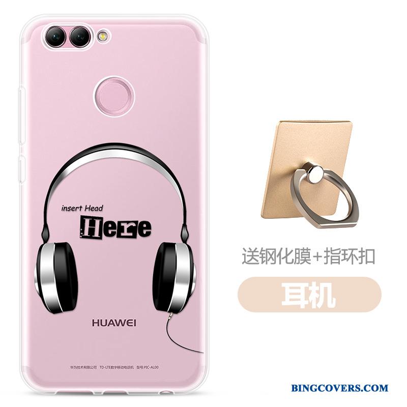 Huawei P Smart Lyseblå Beskyttelse Silikone Cover Telefon Etui Trend Gennemsigtig