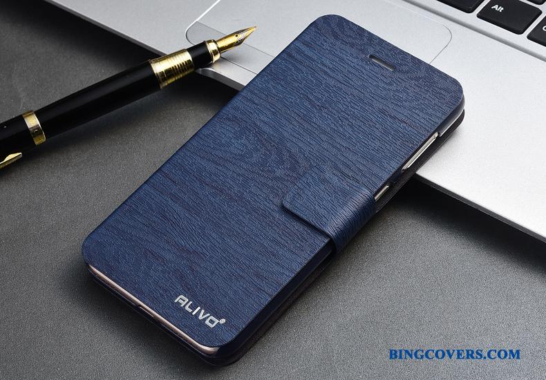 Huawei P Smart Lædertaske Cyan Beskyttelse Telefon Etui Clamshell