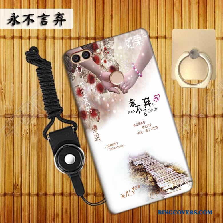 Huawei P Smart Telefon Etui Anti-fald Malet Blå Trend Beskyttelse Silikone