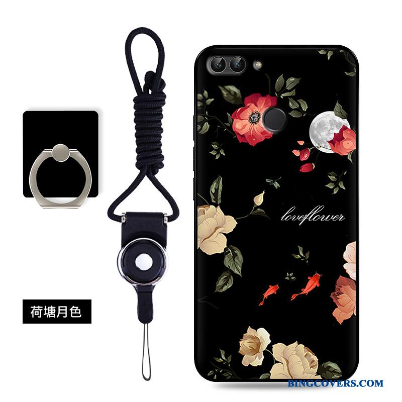 Huawei P Smart Telefon Etui Cover Blød Mobiltelefon Nubuck Alt Inklusive Lyserød